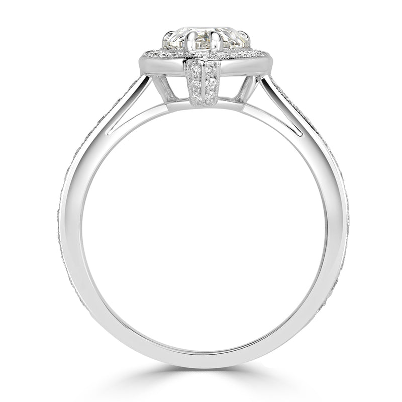 1.89ct Pear Shaped Diamond Engagement Ring