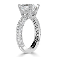 3.52ct Princess Cut Diamond Engagement Ring