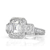 3.75ct Emerald Cut Diamond Engagement Ring