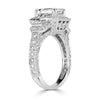 3.75ct Emerald Cut Diamond Engagement Ring