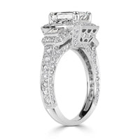 3.75ct Emerald Cut Diamond Engagement Ring