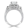 3.75ct Emerald Cut Diamond Engagement Ring