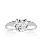 1.99ct Round Jubilee Cut Diamond Engagement Ring