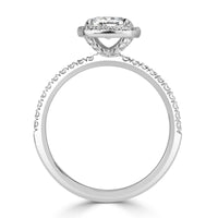 1.34ct Old Mine Cut Diamond Engagement Ring