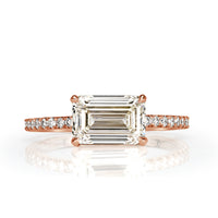 2.26ct Emerald Cut Diamond Engagement Ring