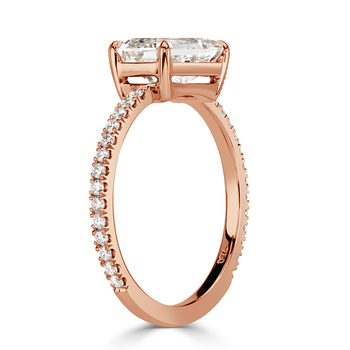 2.26ct Emerald Cut Diamond Engagement Ring