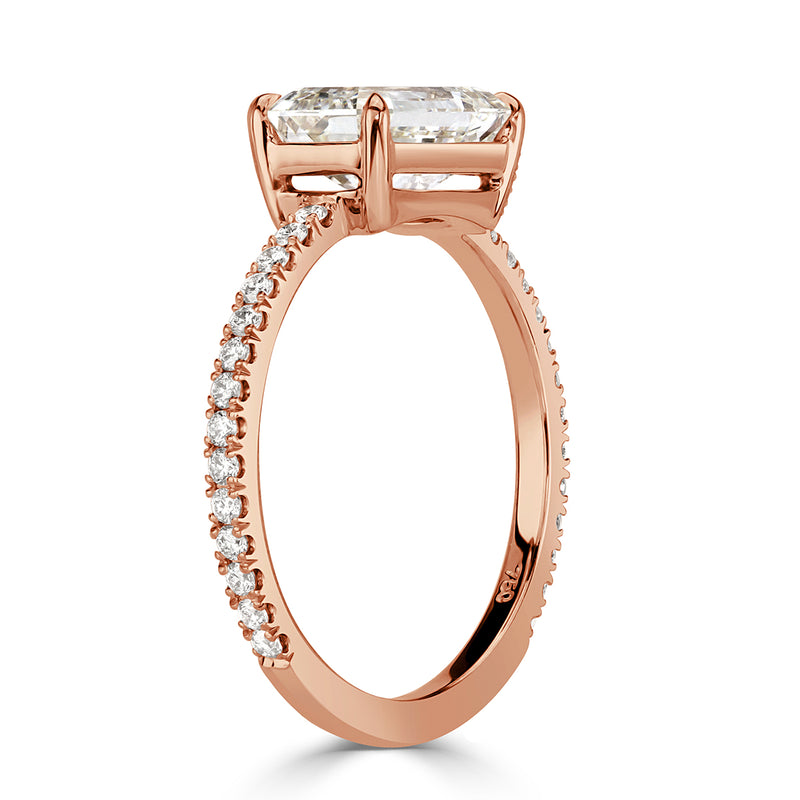 2.26ct Emerald Cut Diamond Engagement Ring