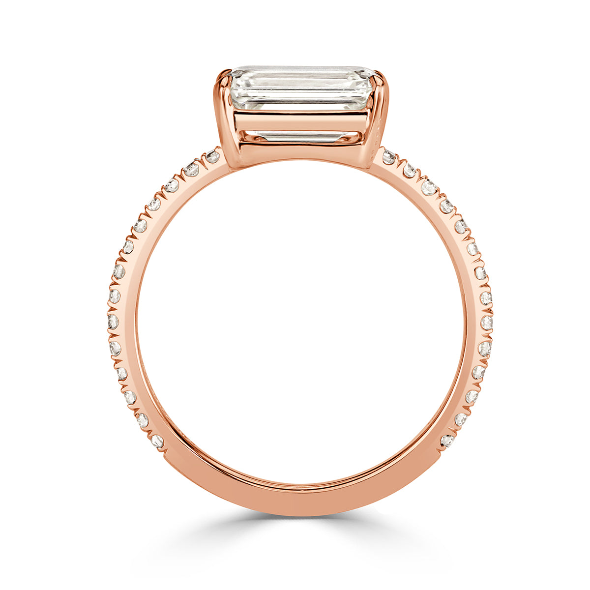 2.26ct Emerald Cut Diamond Engagement Ring