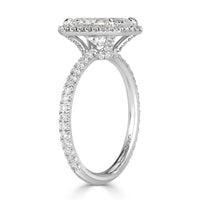 2.62ct Radiant Cut Diamond Engagement Ring