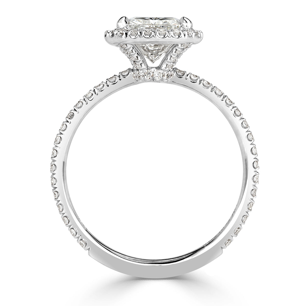 2.62ct Radiant Cut Diamond Engagement Ring
