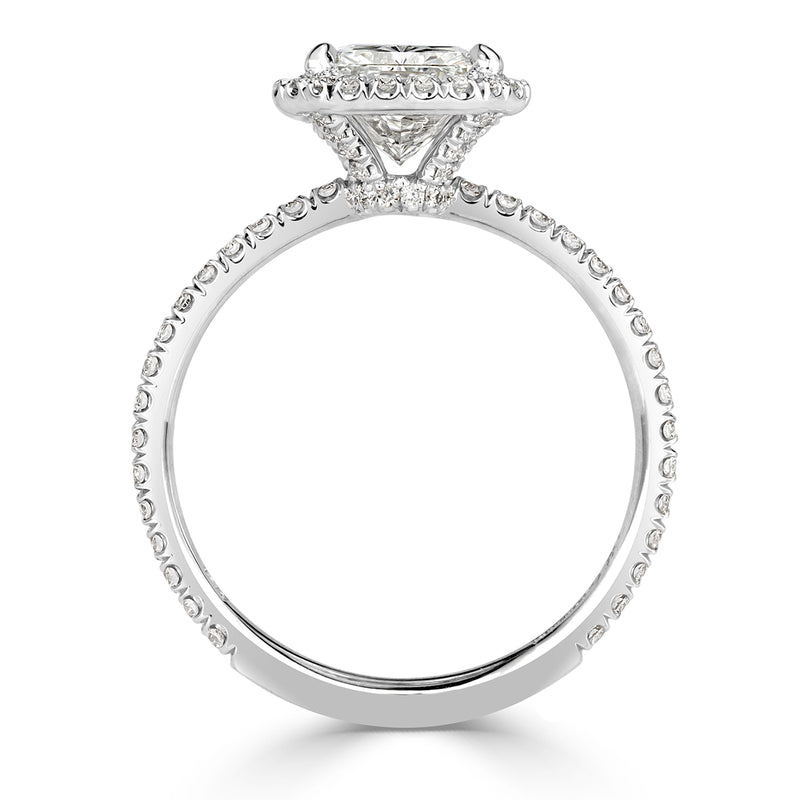 2.62ct Radiant Cut Diamond Engagement Ring