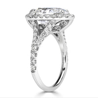 4.60ct Pear Shaped Diamond Engagement Ring