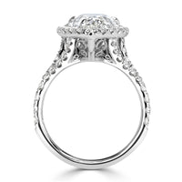 4.60ct Pear Shaped Diamond Engagement Ring