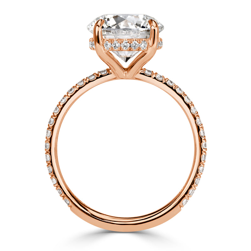 3.65ct Round Brilliant Cut Diamond Engagement Ring