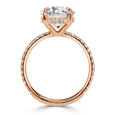 3.65ct Round Brilliant Cut Diamond Engagement Ring