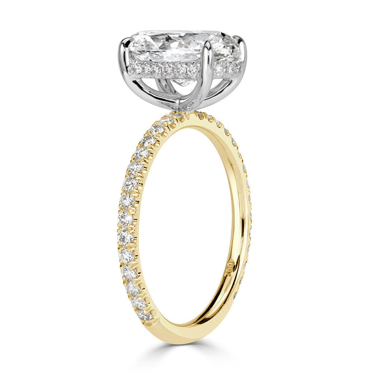 3.09ct Oval Cut Diamond Engagement Ring