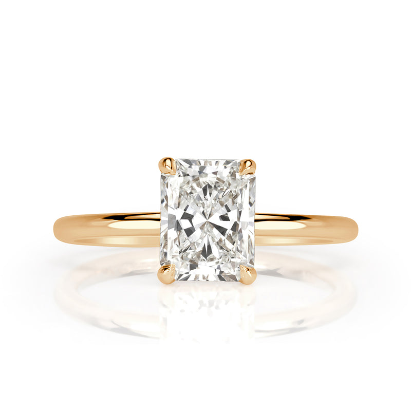 1.62ct Radiant Cut Diamond Engagement Ring