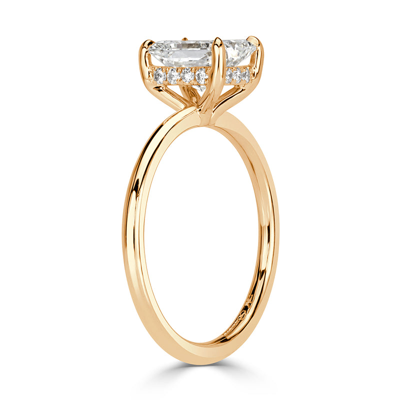 1.62ct Radiant Cut Diamond Engagement Ring