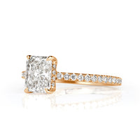 1.55ct Radiant Cut Diamond Engagement Ring