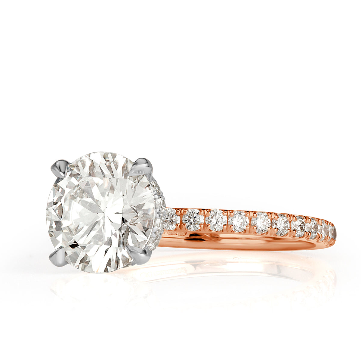 2.47ct Round Brilliant Cut Diamond Engagement Ring