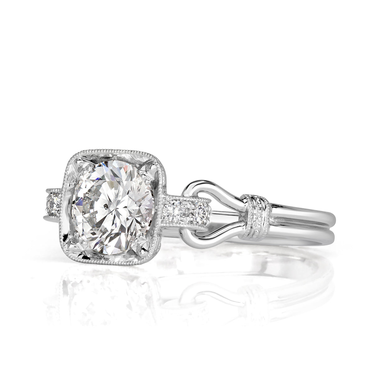 1.26ct Round Brilliant Cut Diamond Engagement Ring