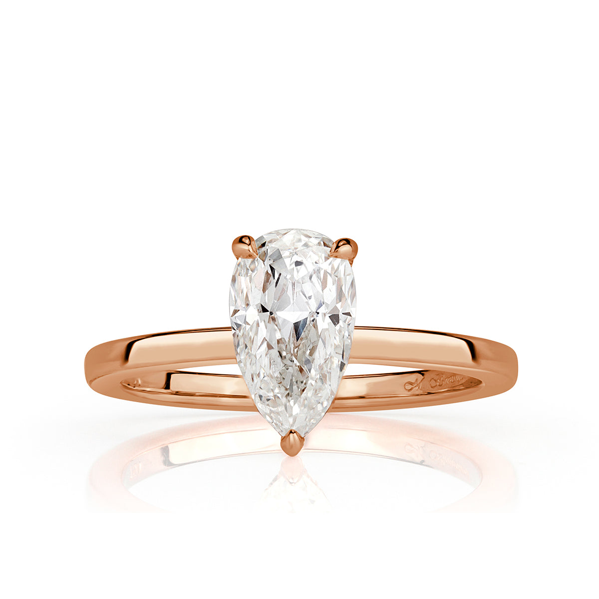 1.07ct Pear Shaped Diamond Engagement Ring