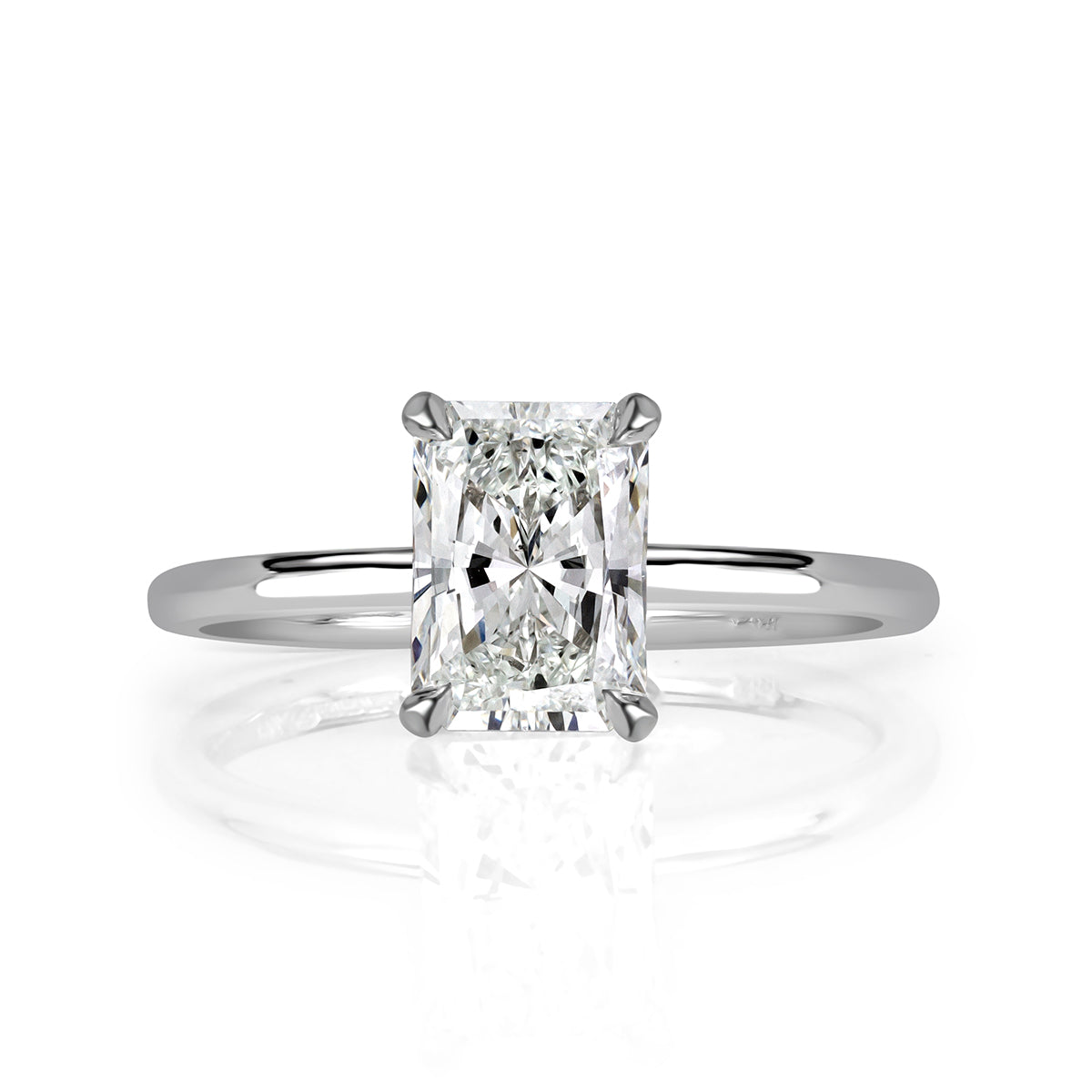 1.59ct Radiant Cut Diamond Engagement Ring