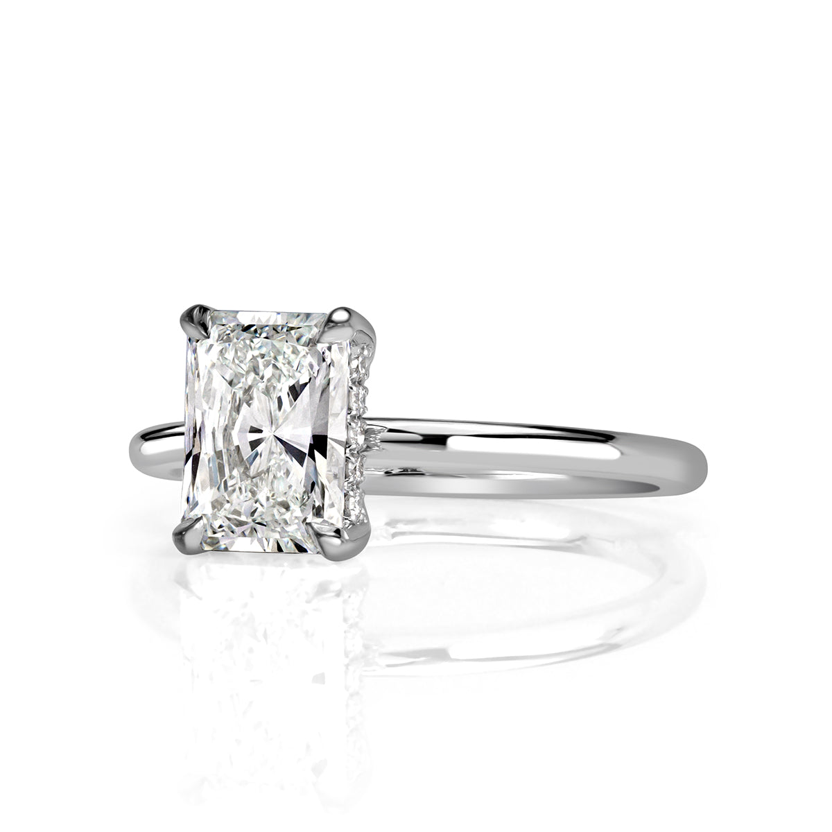 1.59ct Radiant Cut Diamond Engagement Ring