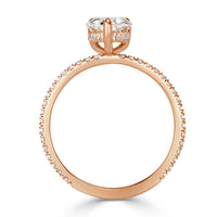 1.85ct Pear Shaped Diamond Engagement Ring