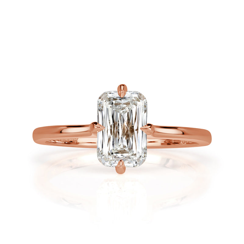 1.60ct Cross Cut Diamond Engagement Ring