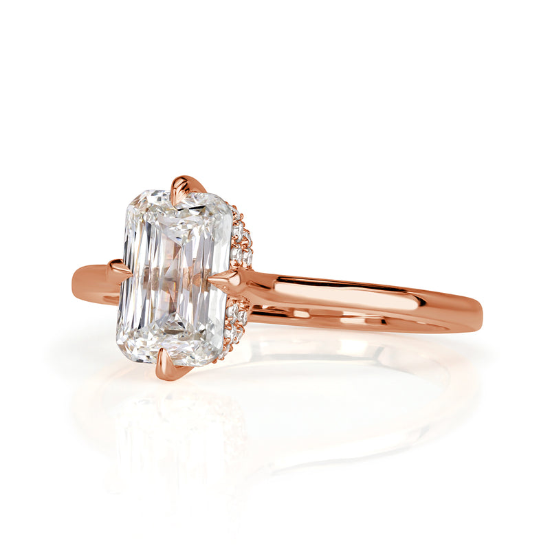 1.60ct Cross Cut Diamond Engagement Ring