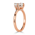 1.60ct Cross Cut Diamond Engagement Ring