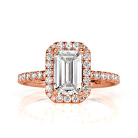 2.32ct Emerald Cut Diamond Engagement Ring