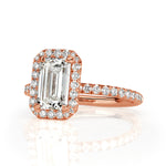 2.32ct Emerald Cut Diamond Engagement Ring