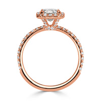 2.32ct Emerald Cut Diamond Engagement Ring