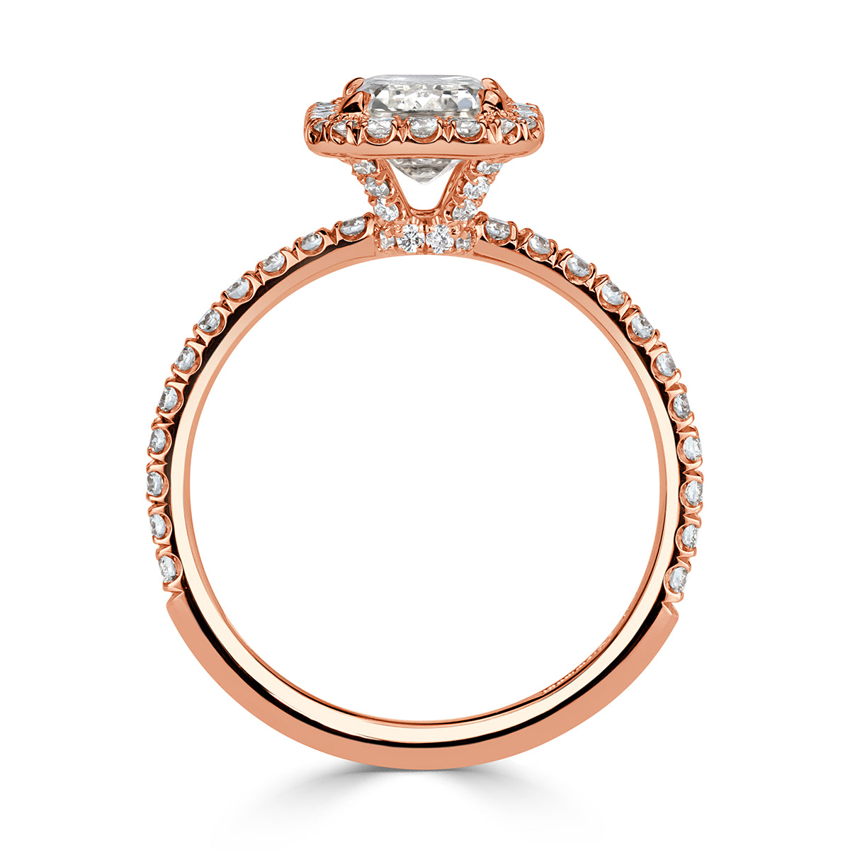 2.32ct Emerald Cut Diamond Engagement Ring