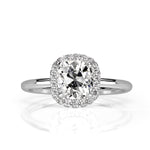 1.49ct Old Mine Cut Diamond Engagement Ring