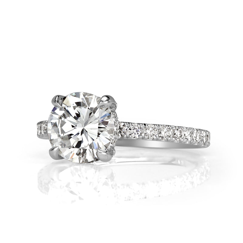 2.40ct Round Brilliant Cut Diamond Engagement Ring