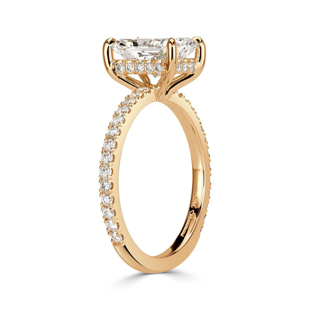 2.50ct Radiant Cut Diamond Engagement Ring