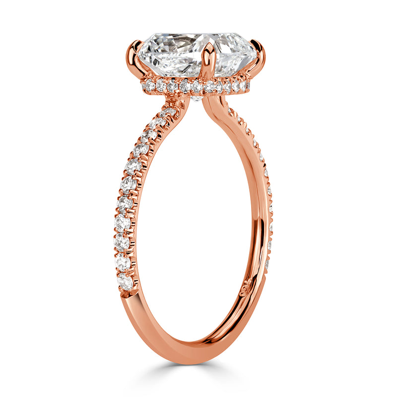 2.86ct Cushion Cut Diamond Engagement Ring