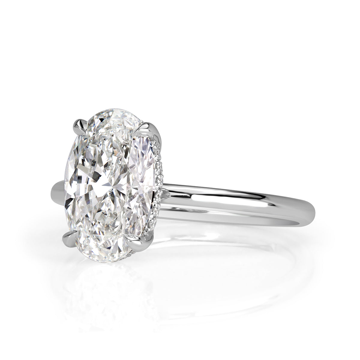 2.66ct Oval Cut Diamond Engagement Ring