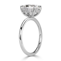 2.66ct Oval Cut Diamond Engagement Ring