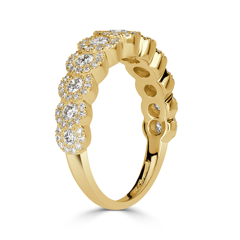1.02ct Round Brilliant Cut Diamond Ring in 18k Yellow Gold