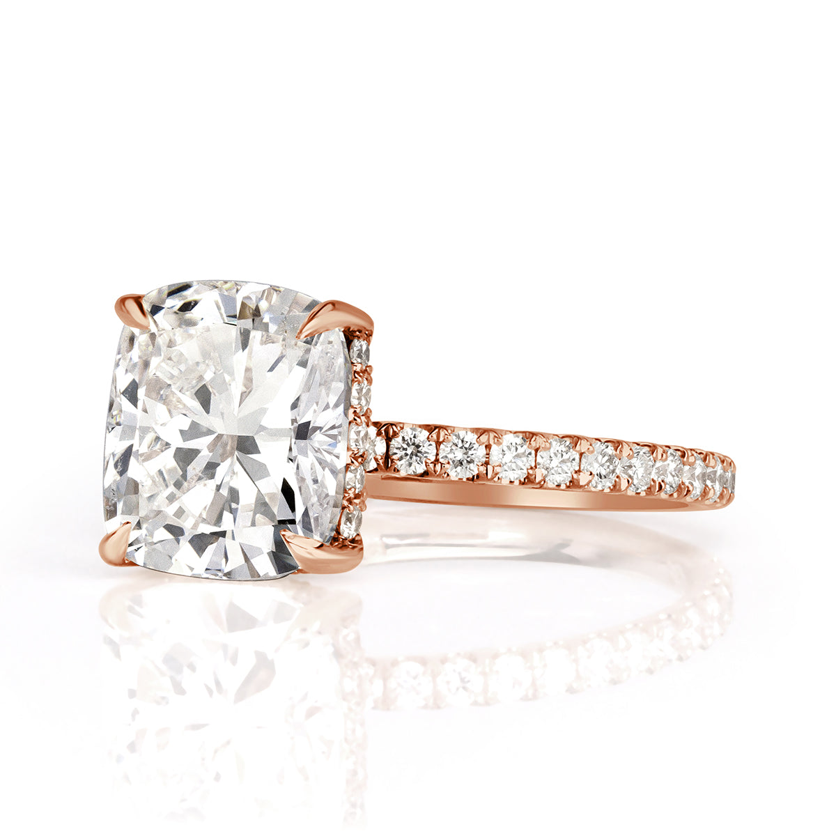 3.54ct Cushion Cut Diamond Engagement Ring