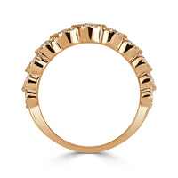 1.02ct Round Brilliant Cut Diamond Ring in 18k Champagne Yellow Gold