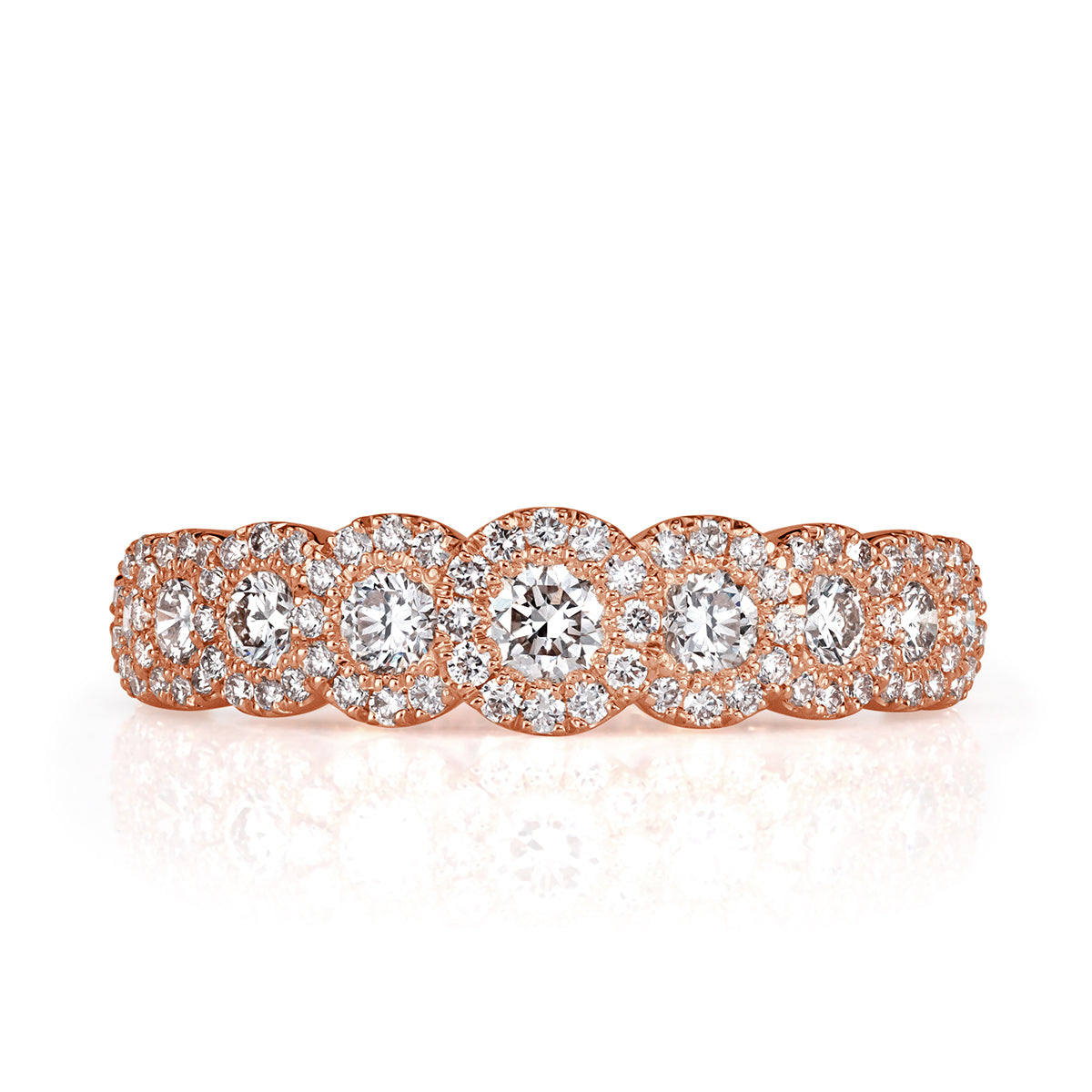 1.02ct Round Brilliant Cut Diamond Ring in 18k Rose Gold