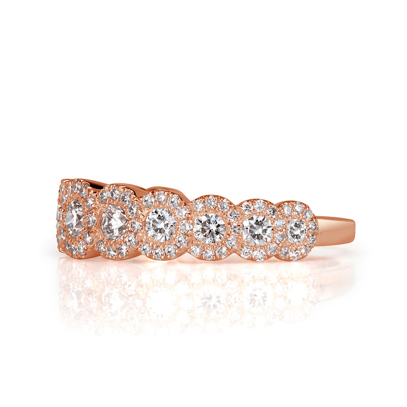 1.02ct Round Brilliant Cut Diamond Ring in 18k Rose Gold