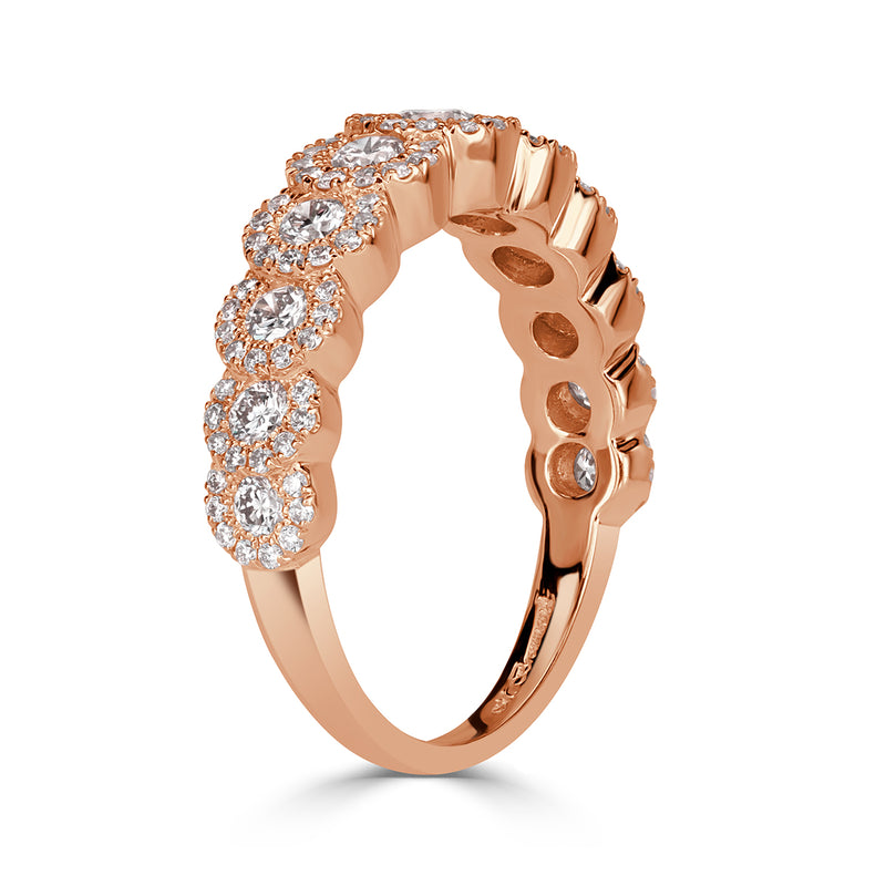 1.02ct Round Brilliant Cut Diamond Ring in 18k Rose Gold