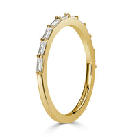 0.40ct Baguette Cut Diamond Wedding Band in 18k Yellow Gold