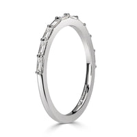 0.40ct Baguette Cut Diamond Wedding Band in Platinum